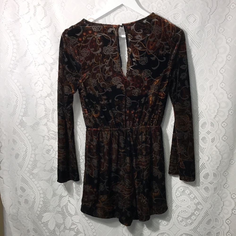 Charlotte Russe Velour Romper - Picture 5 of 8